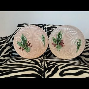 Antique hand painted dining plates made In Germany